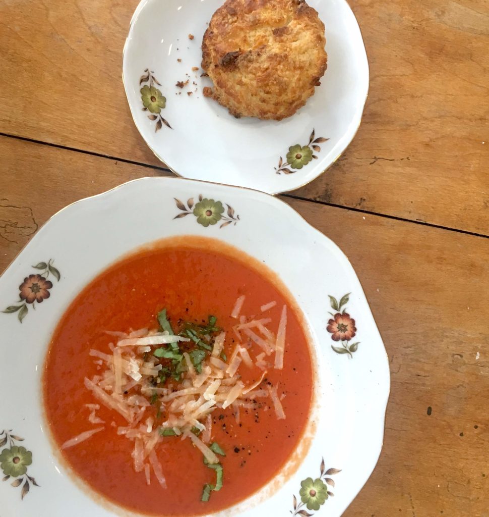 30-minute meal with classic tomato soup. It's delicious and healthy and has a hidden fibre bonus with cannelini beans. 