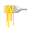 pasta on a fork